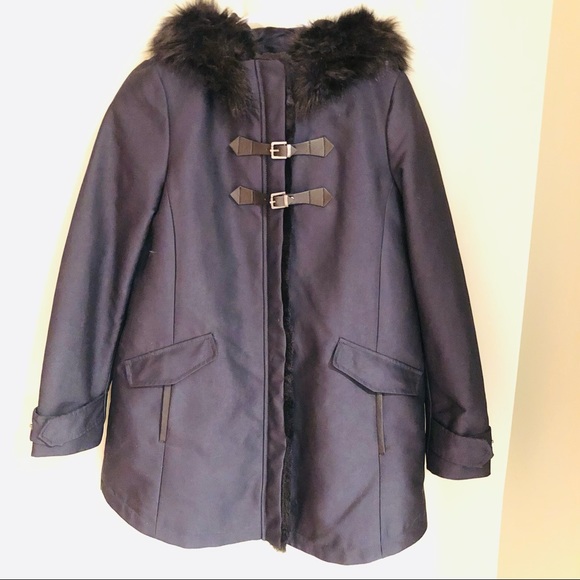 Zara Jackets & Blazers - Zara Basic Navy Coat